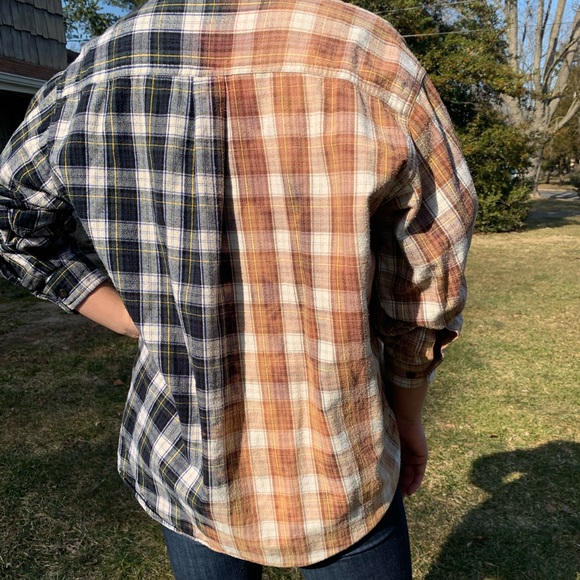 Hand-Bleached TieDye Flannel - Picture 5 of 6